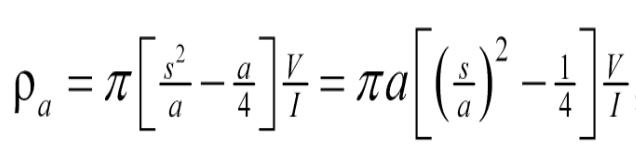 What is apparent resistivity? 3 Schlumberger Array