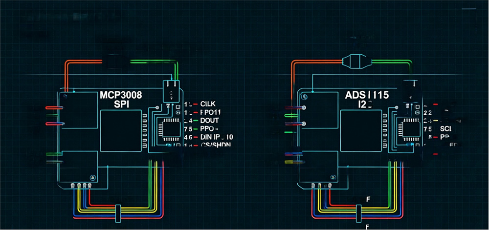 Connect the ADC to the Raspberry Pi GPIO