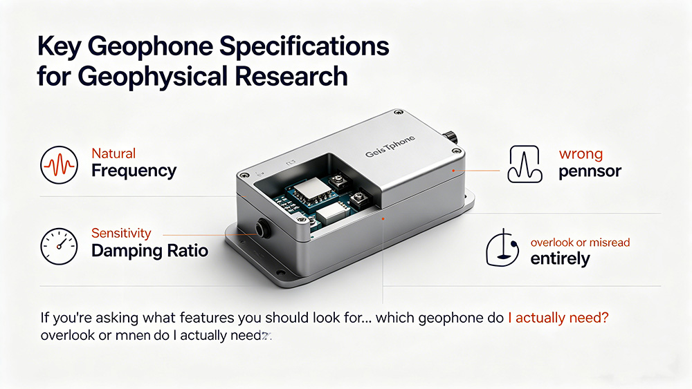 what features you should look for in a geophone